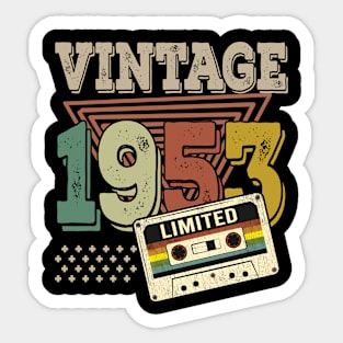 Vintage 1953 Decoration 71st Birthday Sticker